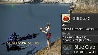 Final Fantasy XIV  Blue Crab Fishing Spot [upl. by Bollen905]