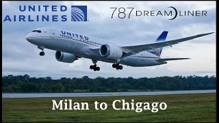 Trip Report United Airlines economy class from Milan to Chicago MXPORD [upl. by O'Dell]