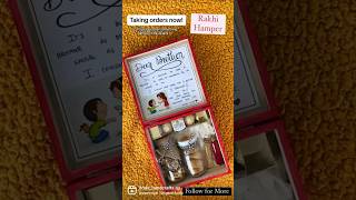 Rakshabandhan Gift Hamper  Taking orders now  Rakhi Gift Hamper Idea  Gifts for him rakhispecial [upl. by Uaeb562]