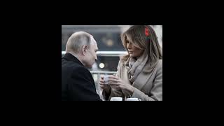 Putin sings for Melania Trump  Right here waiting [upl. by Sofie631]