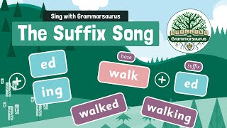 Spelling with Grammarsaurus  The Suffix Song [upl. by Tomi622]