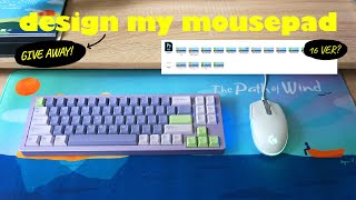 I design my own mousepad  The Process [upl. by Yelnahs719]