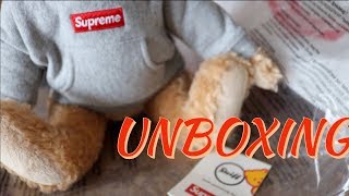 Supreme Steiff bear unboxing [upl. by Aloysius]