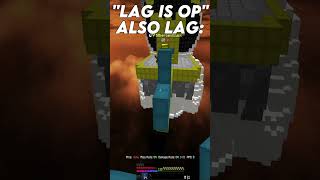 FUNNIEST lag death minecraft bedwars funny glitch [upl. by Jansson874]