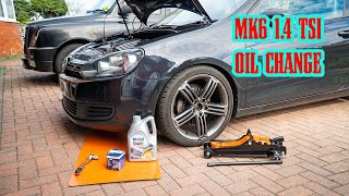 Vw Golf Mk6 14 TSI Oil Change [upl. by Lauber]