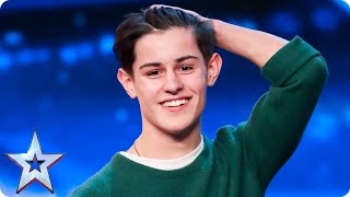 Singersongwriter Reuben Gray does his dad proud  Auditions Week 2  Britain’s Got Talent 2017 [upl. by Ixela949]