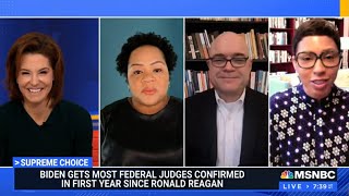 A Panelist pushed back on Stephanie Ruhle on Biden judges Why aren’t you covering it [upl. by Cleodal]