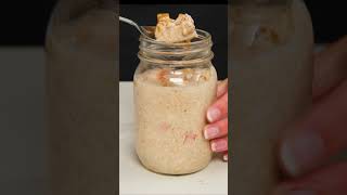 Cinnamon Apple Overnight Oats  Dished Shorts [upl. by Aisatsanna523]