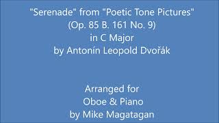 quotSerenadequot from quotPoetic Tone Picturesquot Op 85 B 161 No 9 for Oboe amp Piano [upl. by Yrrab]