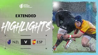 New Zealand PERECTION  New Zealand v Spain  World Rugby U20 Championship 2024 Extended Highlights [upl. by Anitnahs]