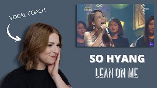 Danielle Marie Reacts to 특집소향So Hyang  Lean on me 불후의 명곡 [upl. by Kcub]