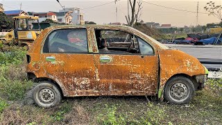 MATIZ I Born In 1998  Completely Restored MATIZ Car From A Super Damaged Car To Like New [upl. by Brody]