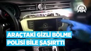 Araçtaki gizli bölme polisi bile şaşırttı [upl. by Selij288]