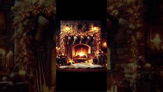 Cozy Christmas Fireplace with Crackling Fire Sounds amp Stockings  Aesthetic Nostalgia [upl. by Mommy]