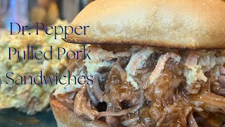 DRPEPPER PULLED PORK SANDWICHES ROASTED POTATO SALAD SOOO DELICIOUS [upl. by Demetris]