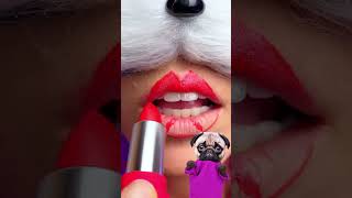 HOW DO CATS PUT LIPSTICK ON THEIR LIPS 🐱💄 THE DOG WANTS TO KNOW funnyanimals dog makeup cat [upl. by Zoarah374]