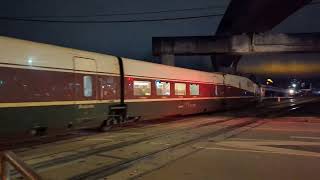 Amtrak Cascades Talgo 8 quotMt Bachelorquot at New Westminster possibly for the final time 11192024 [upl. by Garrek]