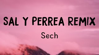 Sal y Perrea Remix  Sech Lyrics Version ⚡ [upl. by Snashall]