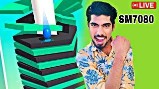 Stack Ball 😱 LIVE🔴 daily gaming ShahrukhSM7080🍁200K [upl. by Youngman]