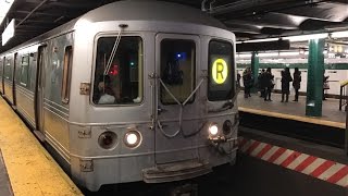 NYC Subway HD 60fps RARE R46 R Train via D Line  West 4th St  Washington Square 121016 [upl. by Jard]