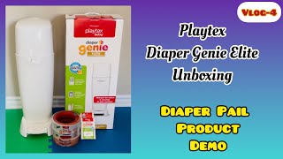 Playtex Diaper Genie Elite  Diaper Pail  Twin Must Have  Easy Diaper Disposal [upl. by Eelarac]