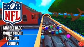 Monday Night Football Marble Race with NFL Teams Round 3  ASMR [upl. by Aisul]