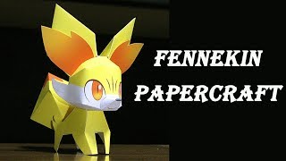 Pokemon easy  How To Make Fennekinfokko A Paper  papercraft 99 [upl. by Adnuahsar]