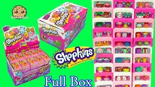 Shopkins Stack Challenge  Full Complete Season 4 Box of 30 Surprise Blind Bags  Cookieswirlc [upl. by Gnuj943]