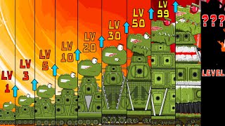 All series  Monster KV44 Leveling  BONUS Cartoons about tanks [upl. by Seyah]