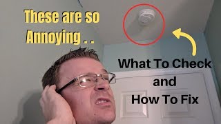 Smoke Detector Beeping  What To Check and How To Fix [upl. by Calabresi]