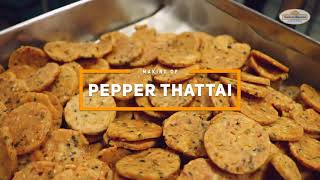 Making of Pepper Thattai  Adyar Ananda Bhavan [upl. by Zarah]