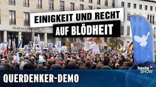 QuerdenkerDemo in Berlin CoronaDiktatur oder doch nur Einbildung  heuteshow vom 20112020 [upl. by Acacia]