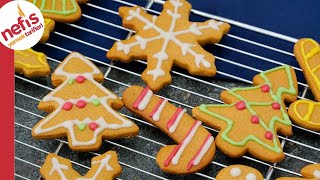 Şekli Bozulmaz Bayatlamaz 💯 EN İYİ Zencefilli Kurabiye Tarifi Gingerbread Cookies [upl. by Htiduy702]