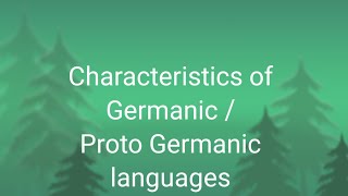 Characteristics of GermanicProto Germanic languagesIntroducing language amp literaturemalayalamMGU [upl. by Yuh]