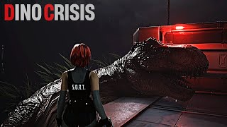 Dino Crisis Rebirth  Full Game Walkthrough  Remake Classic Survival Horror Game [upl. by Epilihp]