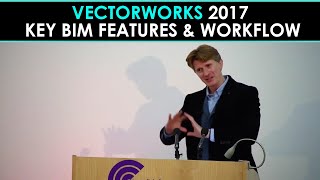 Vectorworks 2017 Key BIM Features amp Workflow [upl. by Arrik432]