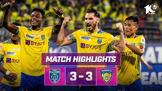 Match Highlights  Kerala Blasters FC 33 Chennaiyin FC  MW 8  ISL 202324 [upl. by Ase]