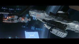 Star Citizen Piracy Reclaimer is marked for asset recovery on its way to Grim Hex [upl. by Shaddock]