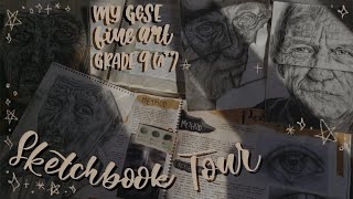 my grade 9 A GCSE art sketchbooks tour [upl. by Goldi]