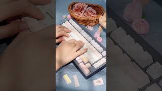 KiiBOOM×strawberryjam1986 Berry Cream keycap set kiiboom keyboard typing asmr keycaps [upl. by Akino]