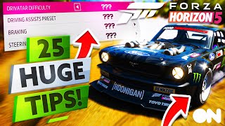 25 HUGE TIPS For Forza Horizon 5 [upl. by Nuoras]