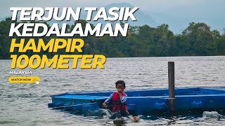 Terjun tasik kedalaman hampir 100meter [upl. by Criswell]