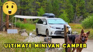 Minivan Camper Tour  After 73000 Miles and Final Upgrade [upl. by Grant]