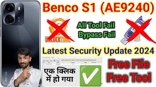 Benco S1 AE9240 Frp unlock File Free  Latest security update 2024  Android 1213 Working Only [upl. by Jaala241]