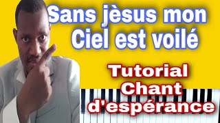 koman jwe Sans jésus mon ciel est voilée sou piano 23 réveillons nous chant despérance [upl. by Irrac]