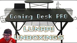 UNBOXING  Gaming Desk PRO from Atlantic Review Setup amp Assembly [upl. by Alten]