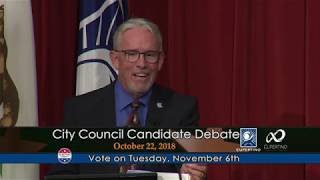 Chamber of Commerce City Council Candidate Debate 2018 [upl. by Eidnahs]