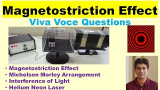 Magnetostriction Experiment Viva Questions with answers Michelson Arrangement Ferromagnetic rod [upl. by Sonstrom992]