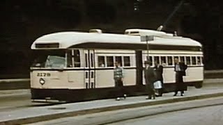 Streetcars in Mexico City in the 1950s [upl. by Osnofledi124]