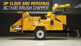 Walkaround of the Vermeer BC1500 brush chipper [upl. by Amik]